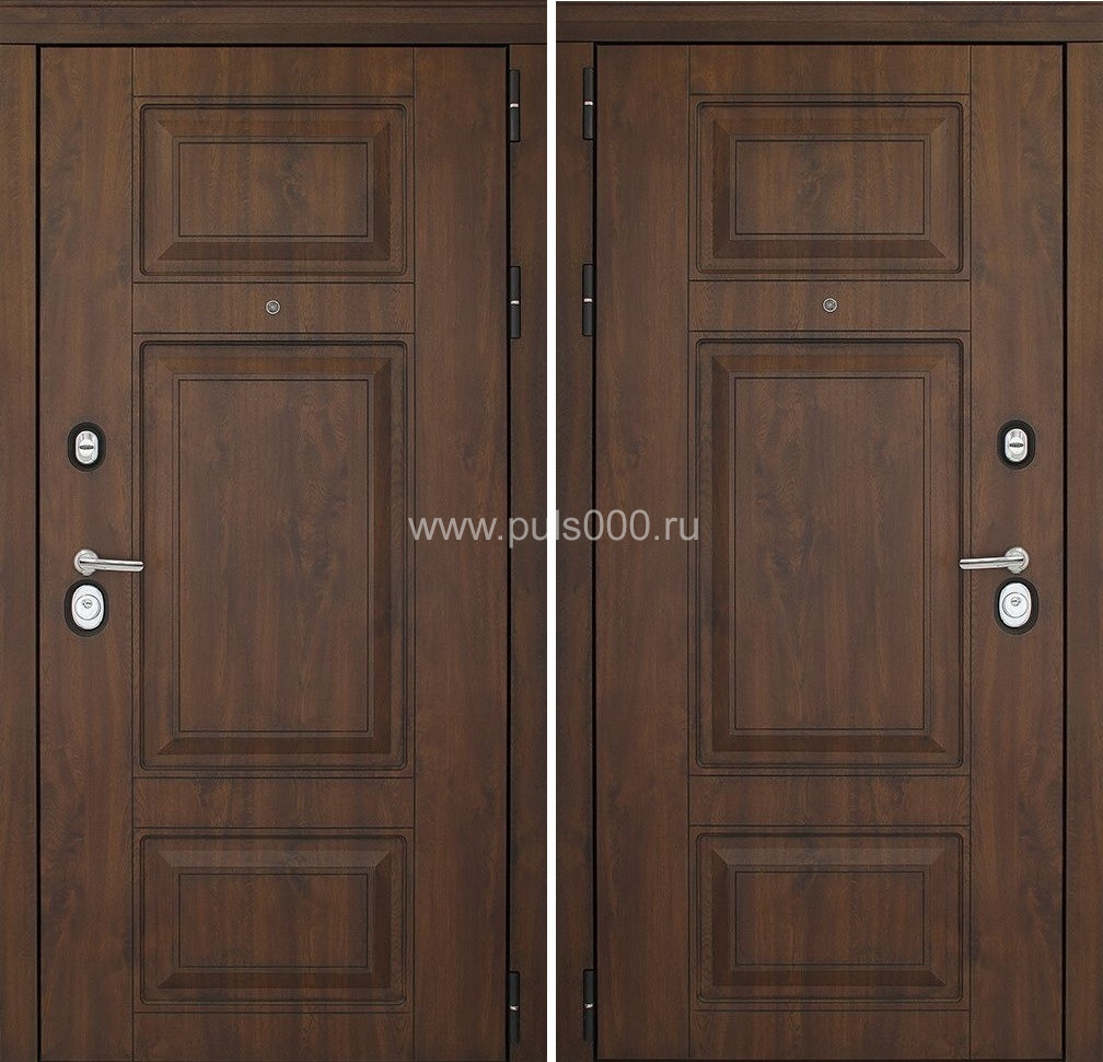 Металлическая входная дверь в квартиру коричневого цвета, цена 12 150  руб.